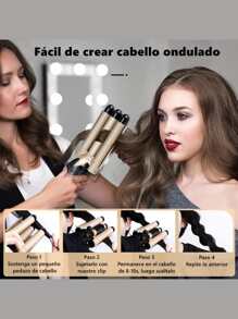 Ferro Triple Hair Curler For Waves 3 Barrels - 金色 - 查看 3