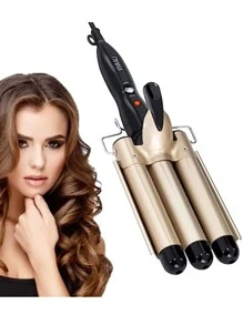 Ferro Triple Hair Curler For Waves 3 Barrels - 金色 - 查看 1
