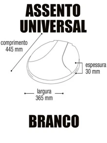 -TOILET SEAT UNIVERSAL WHITE TOILET LID UNIVERSAL TOILET SEAT TOILET LID - 白色 - 查看 5