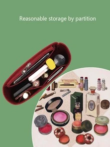 Inner Bag/tote Organizer/divider/shopping Bag Liner/storage Bag - Burgundy - View 2