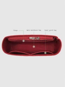 Inner Bag/tote Organizer/divider/shopping Bag Liner/storage Bag - Burgundy - View 7