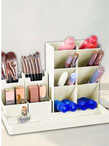 Organizador de Escritorio para Lapices Plumones Armable - Blanco - Ver 2