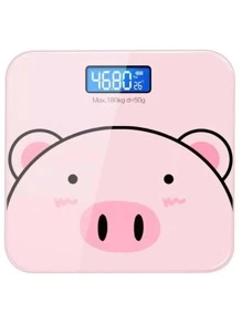 Digital Tempered Glass Home Body Scale Scale - 粉色 - 查看 3