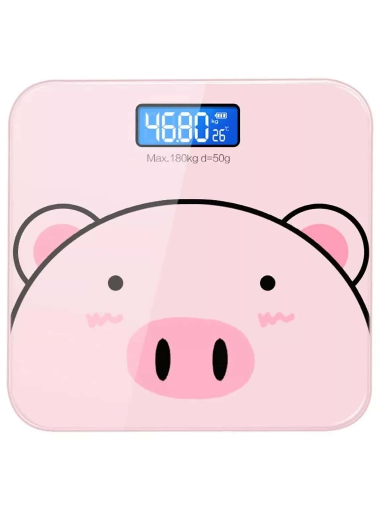 Digital Tempered Glass Home Body Scale Scale - Pink - View 1