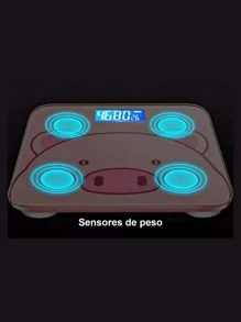 Digital Tempered Glass Home Body Scale Scale - 粉色 - 查看 2