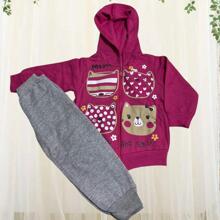 Young Girls Sweatshirts - Hồng - Xem 1
