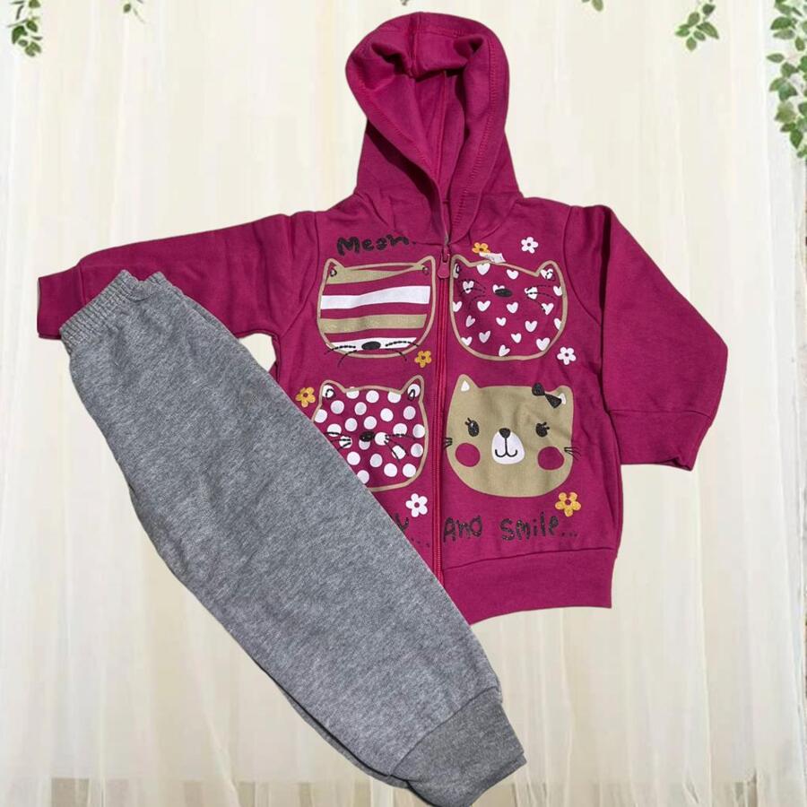 Young Girls Sweatshirts - Hồng - Xem 1