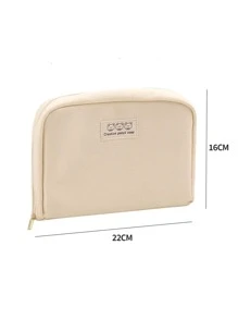 Large Capacity White Pencil Case - White - View 3