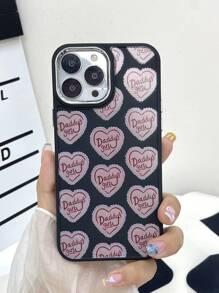 愛心圖案手機殼