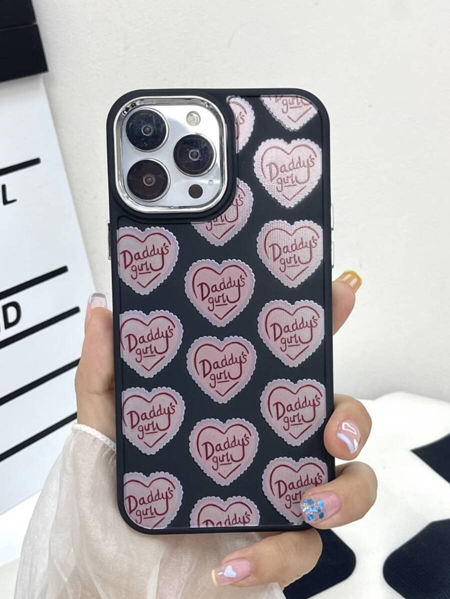 愛心圖案手機殼