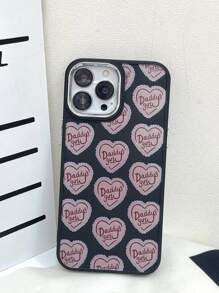 愛心圖案手機殼