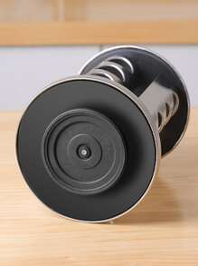 12pcs/set Silvery Stainless Steel Rotating Spice Jar Set, With 12 Glass Jars And A Revolving Stainless Steel Storage Rack For Countertop Use, Useful Kitchen Accessory For Organizing Spices And Seasonings - Silver - View 6