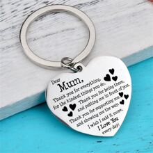Nouveau cadeau de la rue MUM Merci pour tout Porte-clés en acier inoxydable pour maman Accessoires de voiture Charm de sac Scolaire Mignon Gothique Y2k