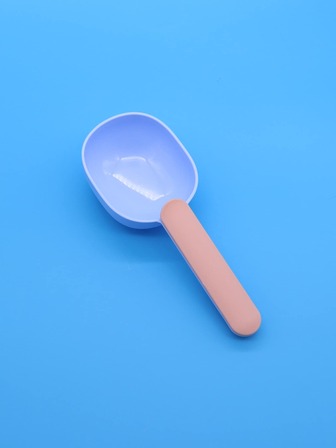 Pet Food Scoop With Clip, Simple Color Block Design For Dogs And Cats