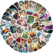 卡通貼紙包特色大世界在瓶塗鴉貼花,防水和完美適用於裝飾行李,吉他,筆記本ETC,偉大適用於DIY項目 - 彩色 - 查看 6