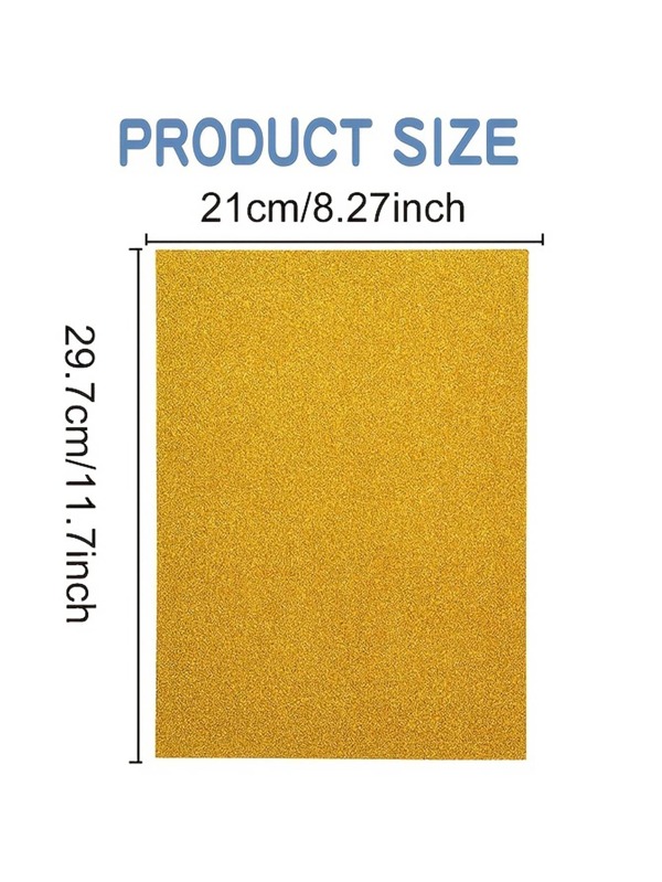Glitter Paper Sheets, 10 Sheets Glitter Paper Folding Decoration Paper SelfAdhesive Glitter