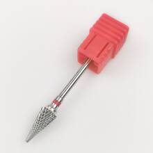 钨钢伞形精细研磨美甲钻头，多功能钨钢钻头，适用于美甲、修脚、角质层护理、凝胶抛光，美甲用品，美甲工具，美甲艺术工具，返校季，美甲，美甲工具（适用于假指甲） - 紅色 - 查看 5