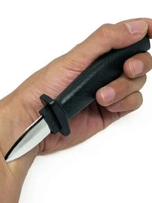 3入組黑色縮小玩具刀，可伸縮彈簧黑色玩具刀，惡作劇戲弄用道具刀，適用於化裝派對和角色扮演 - 黑色 - 查看 4