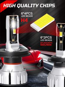 1 對超亮 Led 燈泡,附解碼器,ip68 防水等級,內建渦輪風扇散熱 - 杏色 - 查看 3