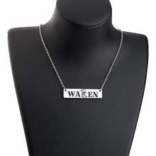 suteyi 1西方風格牛仔女孩風格項鍊適合女士作為A禮品適用於西部風格國家愛好者 - 銀色 - 查看 4