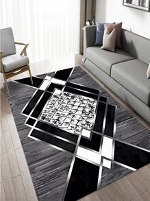 1入組幾何圖案地毯 - 彩色 - 查看 1