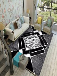 1入組幾何圖案地毯 - 彩色 - 查看 4