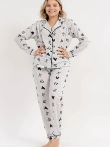Maternity Sleepwear - 灰色 - 查看 3
