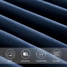 2入組信封風格超細纖維枕套,可用在合適的適用於臥室和枕頭不是 - 藏蓝色 - 查看 2