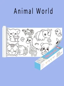 3m 兒童塗鴉和著色紙捲，大壁紙保護牆壁，塗鴉和反复粘貼在牆上 - 彩色 - 查看 6