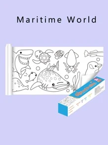 3m 兒童塗鴉和著色紙捲，大壁紙保護牆壁，塗鴉和反复粘貼在牆上 - 彩色 - 查看 7