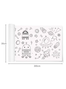 3m 兒童塗鴉和著色紙捲，大壁紙保護牆壁，塗鴉和反复粘貼在牆上 - 彩色 - 查看 4