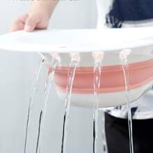 1pc Folding Inflatable Bidet Bathtubs Massage Sit Bath for Pregnant Women Elderly Postpartum Patient Toilet Medicated Bath Flusher Tub - Pink with flusher - View 7