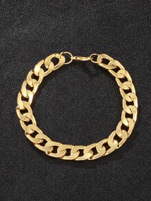 2pcs Men's Fashion Quartz Watch And Bracelet Set - Gold - View 5