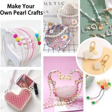 200入組6mm紅色的人造珍珠珠子在鬆動圓形造型適用於珠寶製作&DIY手環配件 - 玫瑰紅 - 查看 4