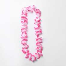 Pink Hawaiian Flower Lei - Pink - View 2