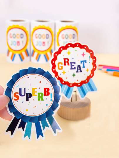 1卷的100入組勳章獎勵貼紙