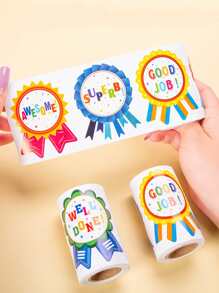 1卷的100入組勳章獎勵貼紙 - 彩色 - 查看 3