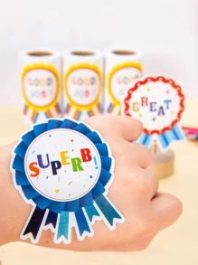 1卷的100入組勳章獎勵貼紙 - 彩色 - 查看 4