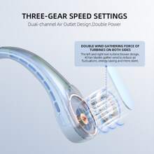 360度掛脖風扇,便攜式面部風扇,個人usb免提迷你可穿戴運動手持小巧新風扇,適用於旅行辦公室房間家用戶外