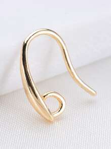 10pcs/pack Diy Handmade Earring Findings Small Earwire Hooks 16mm Earwires