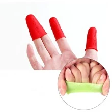 3pcs/set Silicone Finger Protectors For Hand Protection - Red - View 3
