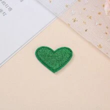 31入組無紡布&熱熔膠心形布貼花服飾配件 - 彩色 - 查看 4