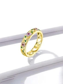 ESBERRY 1入組秘密花園圓環適合女士S925純銀女士們精細的首飾類禮品