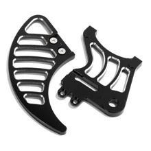 TARAZON Black Aluminum Rear Dual Caliper Mount Shark fin disc Guard for Sur-ron LB Light Bee X For Segway X260