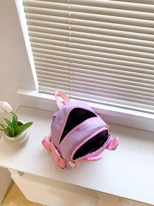 Hoạt hình Thỏ In Ba lô Đối với Trường mẫu giáo Trẻ em ( Túi đeo vai ) - Màu tím - Xem 2