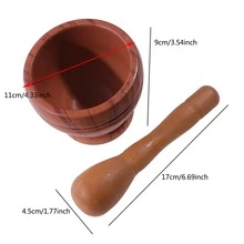 1套PP塑膠手動壓蒜器和胡椒研磨機套裝適用於家庭使用 - 咖啡棕 - 查看 2
