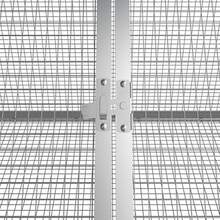 Rabbit Cage,Small Animal Hutch,Pet Cage,with Door,Galvanized Steel - 灰色 - 查看 7