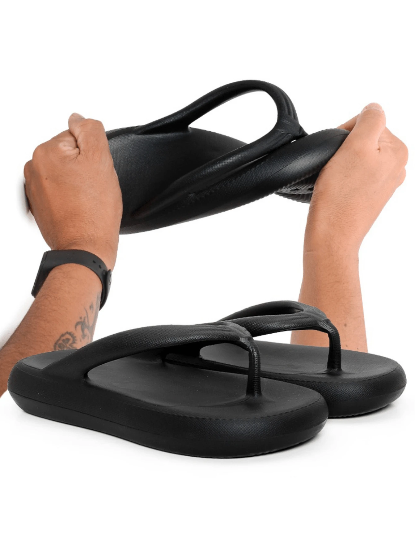 Women Flip-Flops - 黑色 - 查看 1