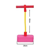 Balance Training Equipment Frog Jumping Stick Sensory Integration Outdoor Toy Bouncing Pogo Sticks - Pink - View 4
