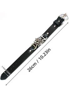 1pc Women's Vintage Skull Head Chain Bracelet - Black - View 2